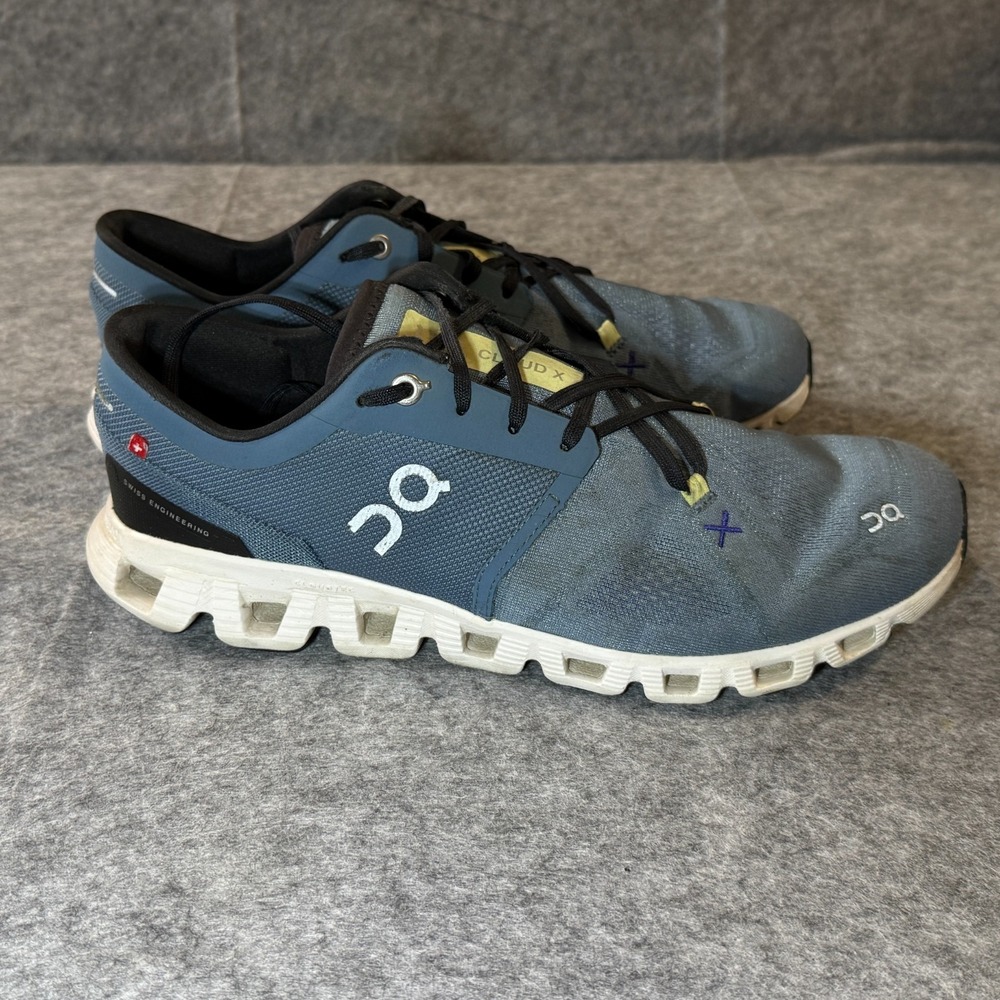 On Running Cloud X 3 Pewter White Size 9 Athletic Training Running Walking Shoes - Picture 3 of 8